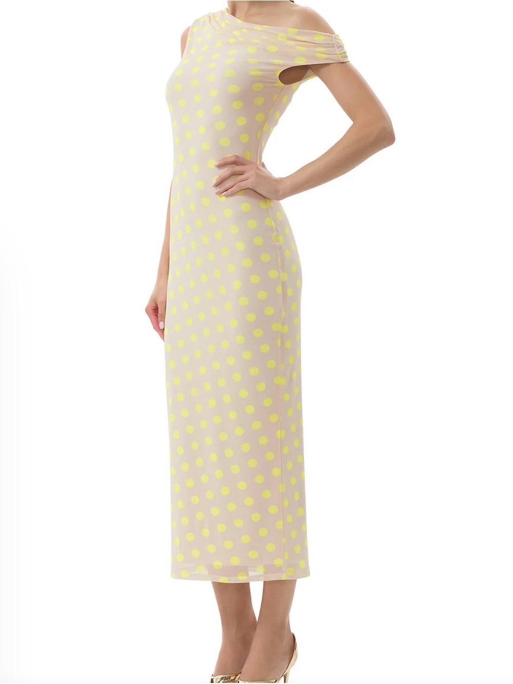 AF Polka Dot Off-Shoulder Dress Size XL